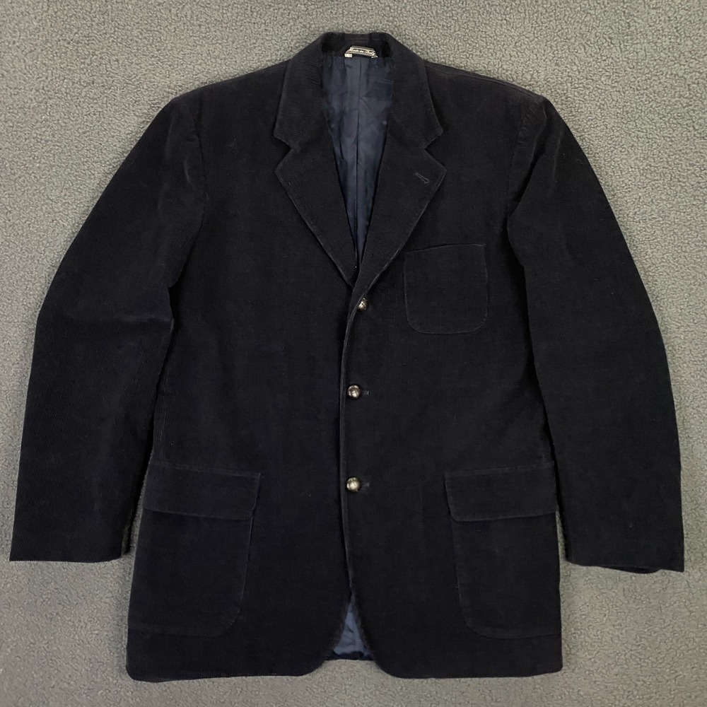 Vintageβ Banana Republic Corduroy Blazer XS Navy Sport Coat Suit Made in Italy